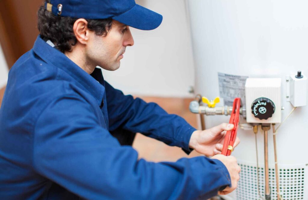 hot water heater plumbing
