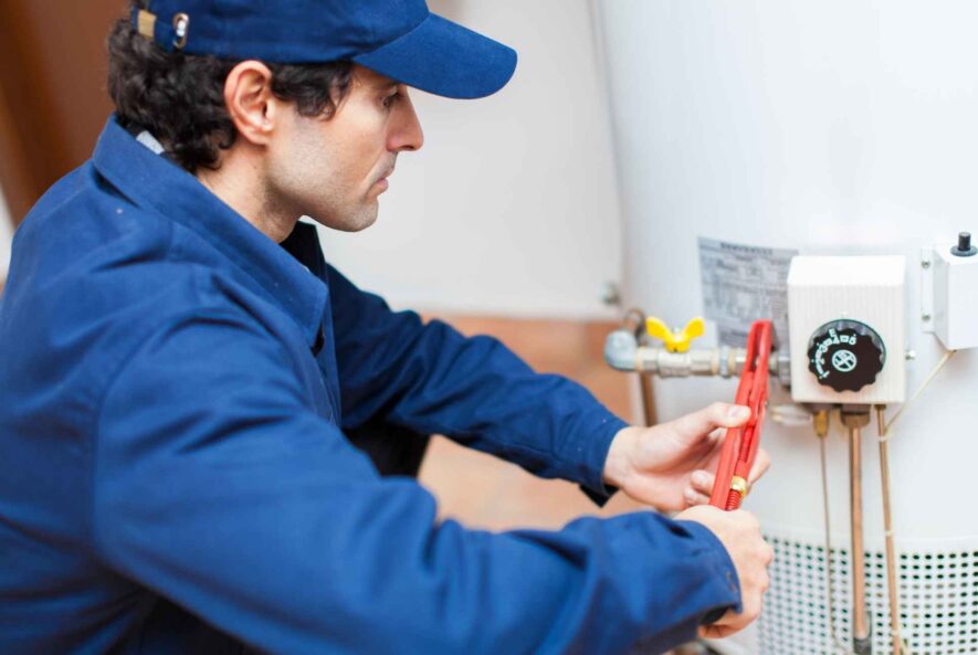 hot water heater plumbing