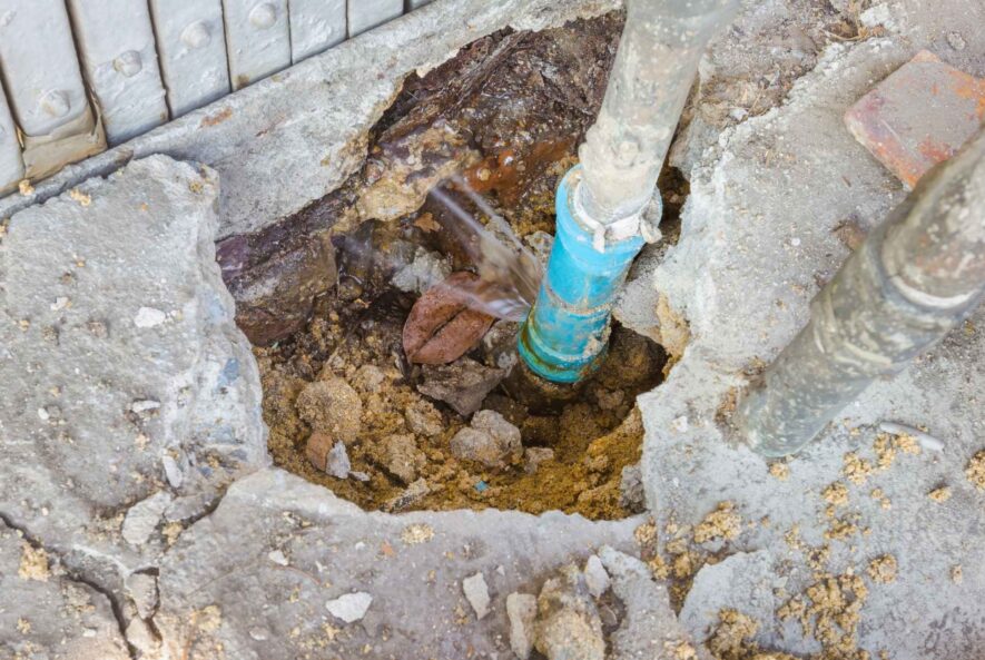 how does a plumber find a water leak underground