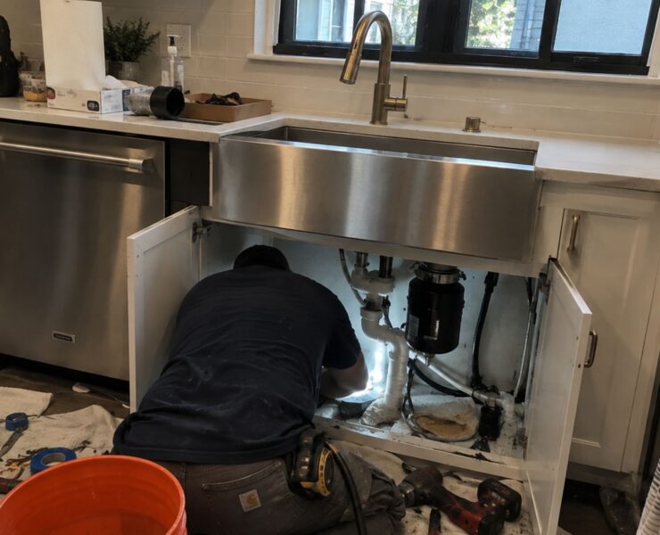 kitchen plumbing remodel