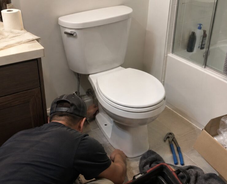 toilet installation cost