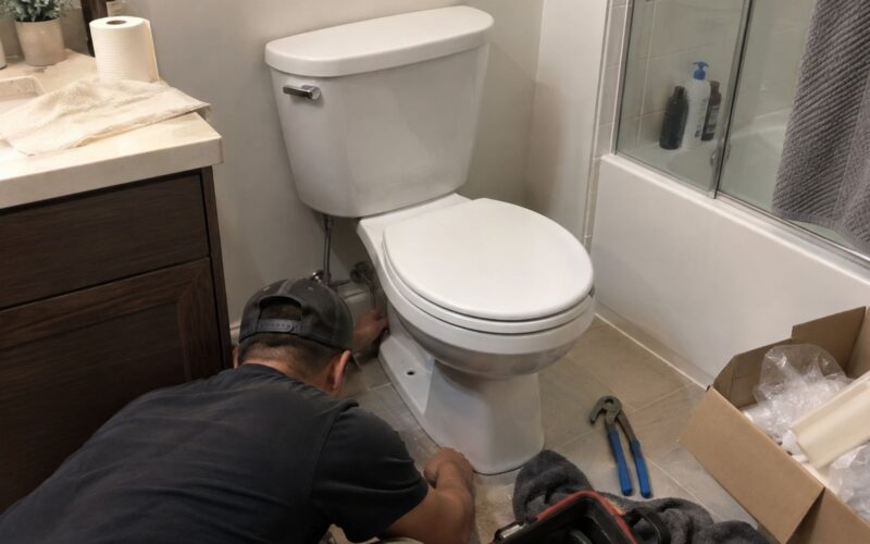 toilet installation cost