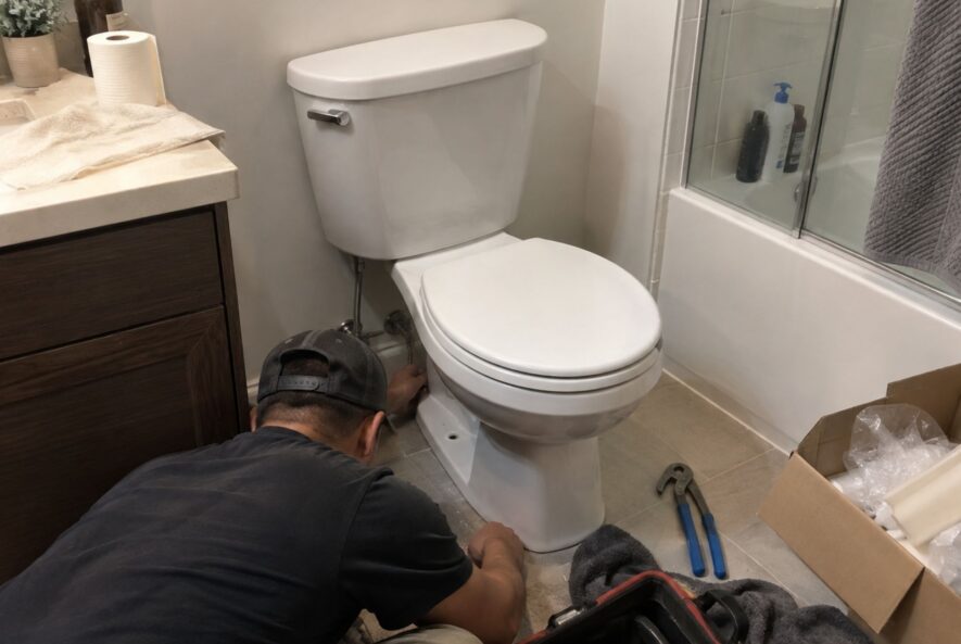 toilet installation cost